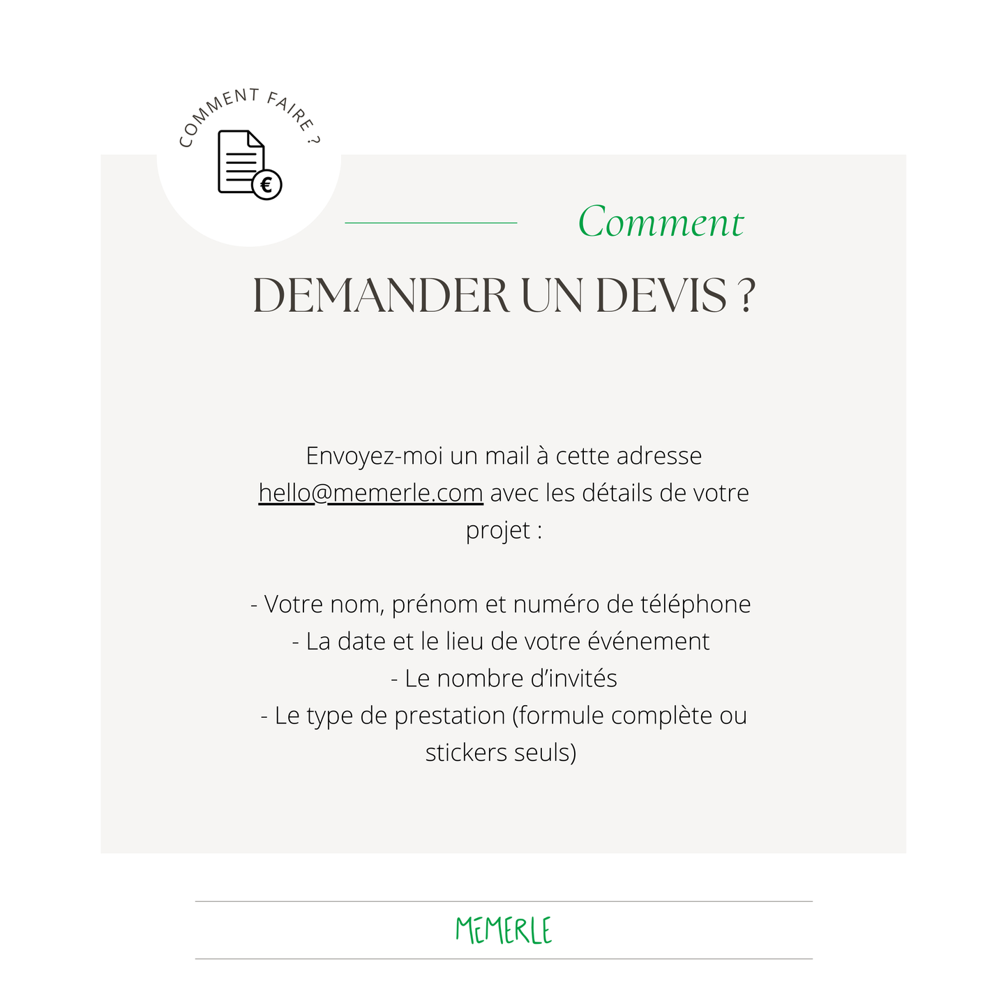 DEVIS - Distributeur à stickers