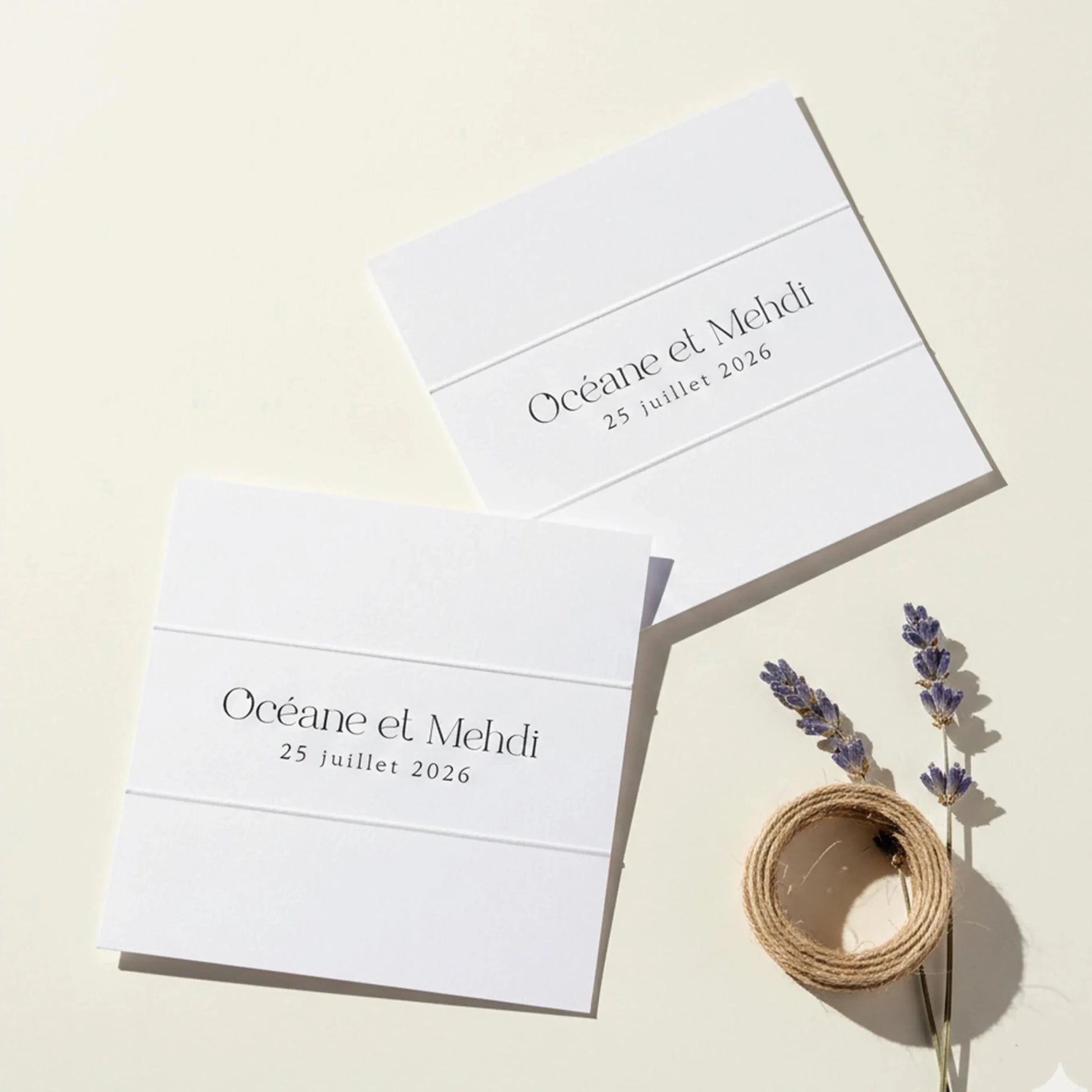 Éventail mariage personnalisé bois gravé cadeau invité cérémonie — Memerle