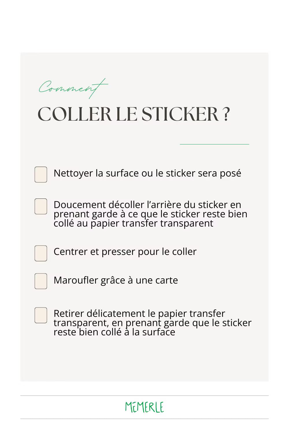 Sticker sol personnalisé mariage vue détail pose au sol — Memerle papeterie