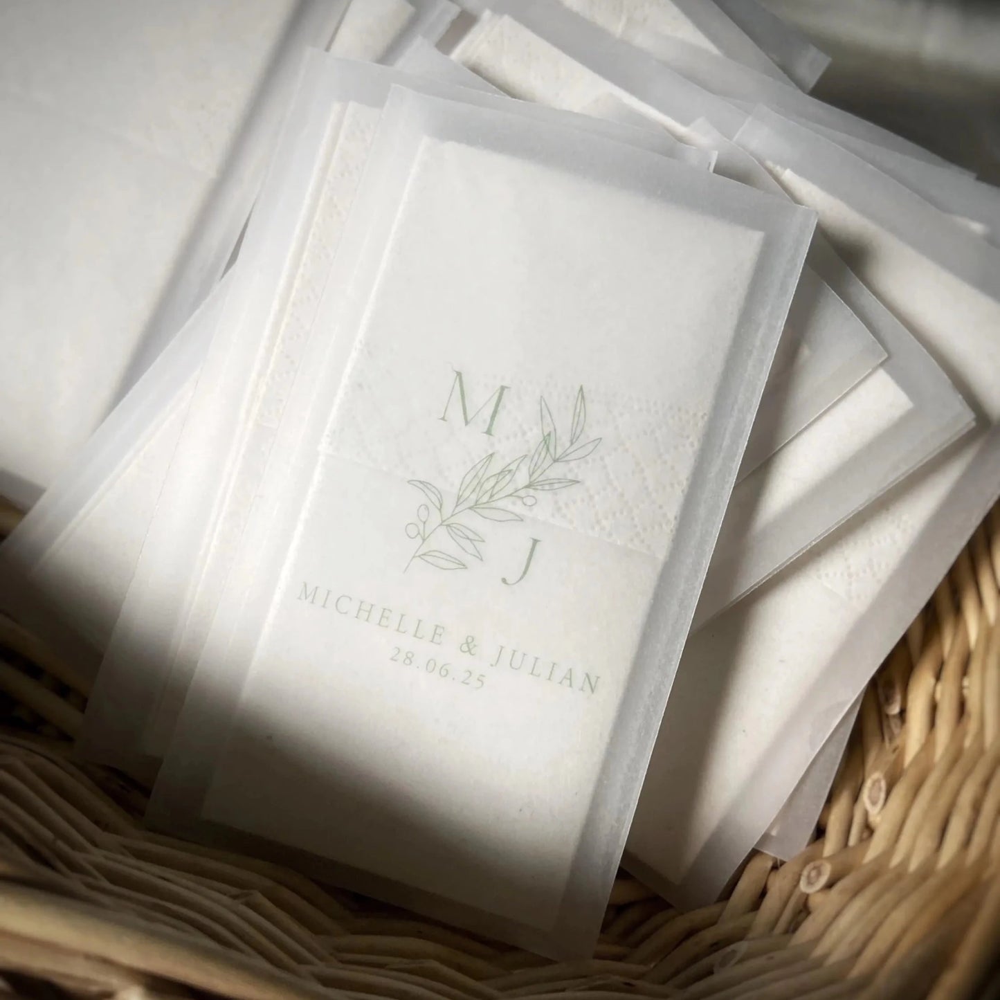 Mouchoir Mariage Personnalisé - Mouchoirs par Memerle