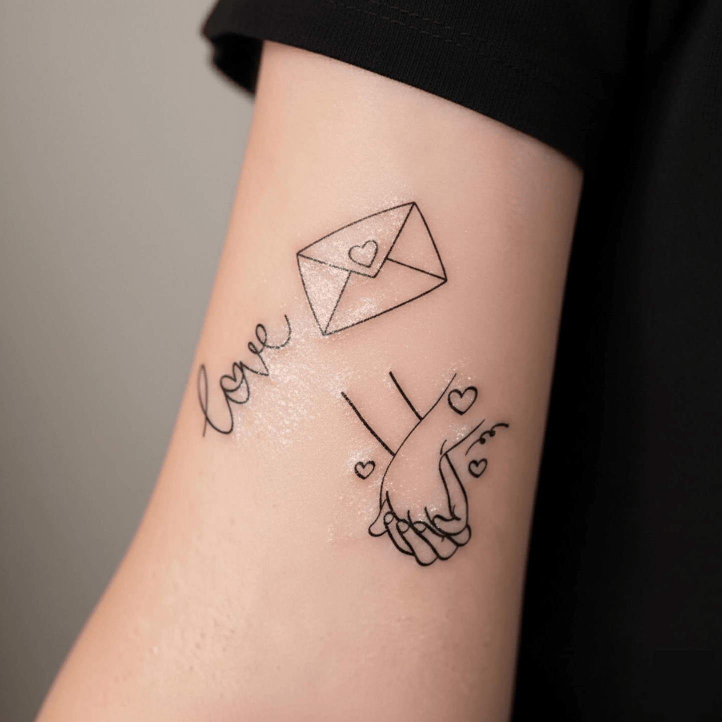 Tatouage éphémère mariage dessin amour appliqué sur peau — Memerle